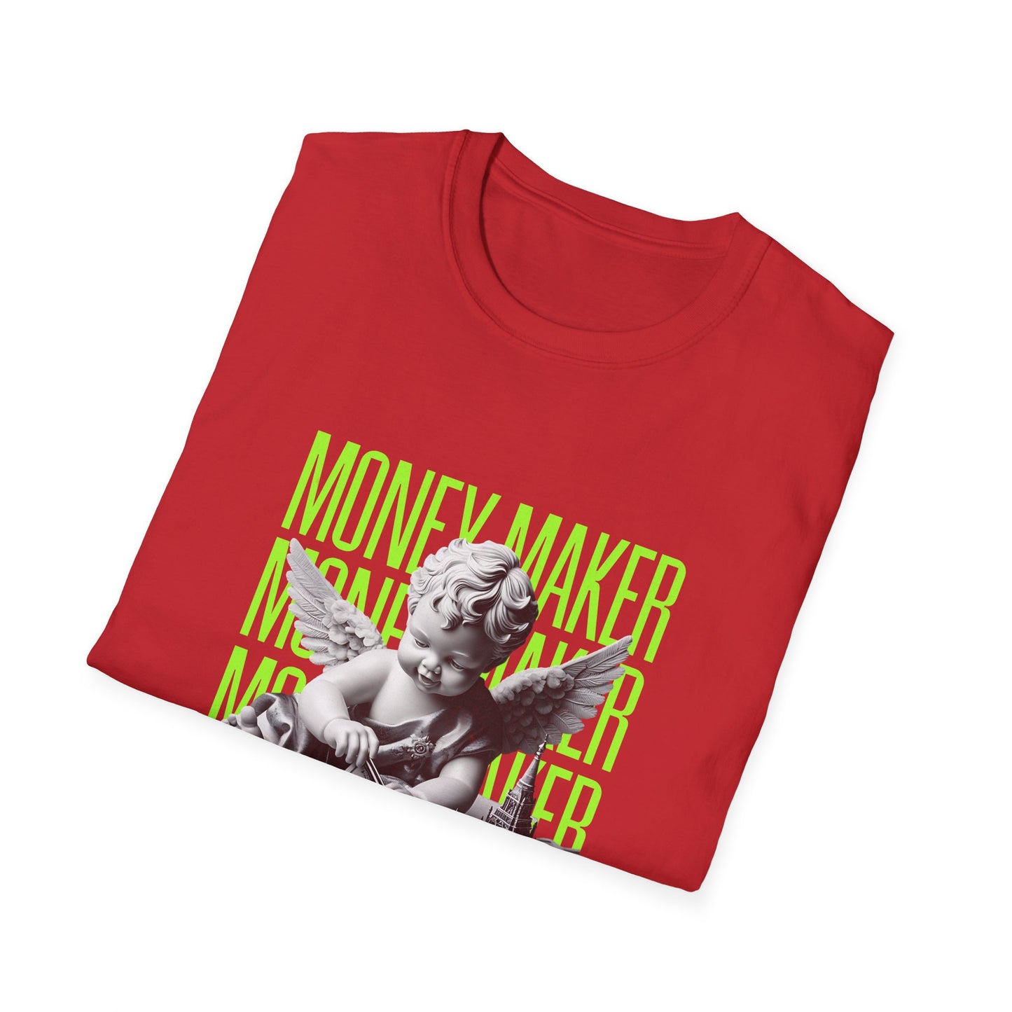 Trendy Unisex Softstyle T-Shirt with 'Money Maker' Design - Casual Wear, Unique Gift, Everyday Style, Cool Graphic Tee, Streetwear