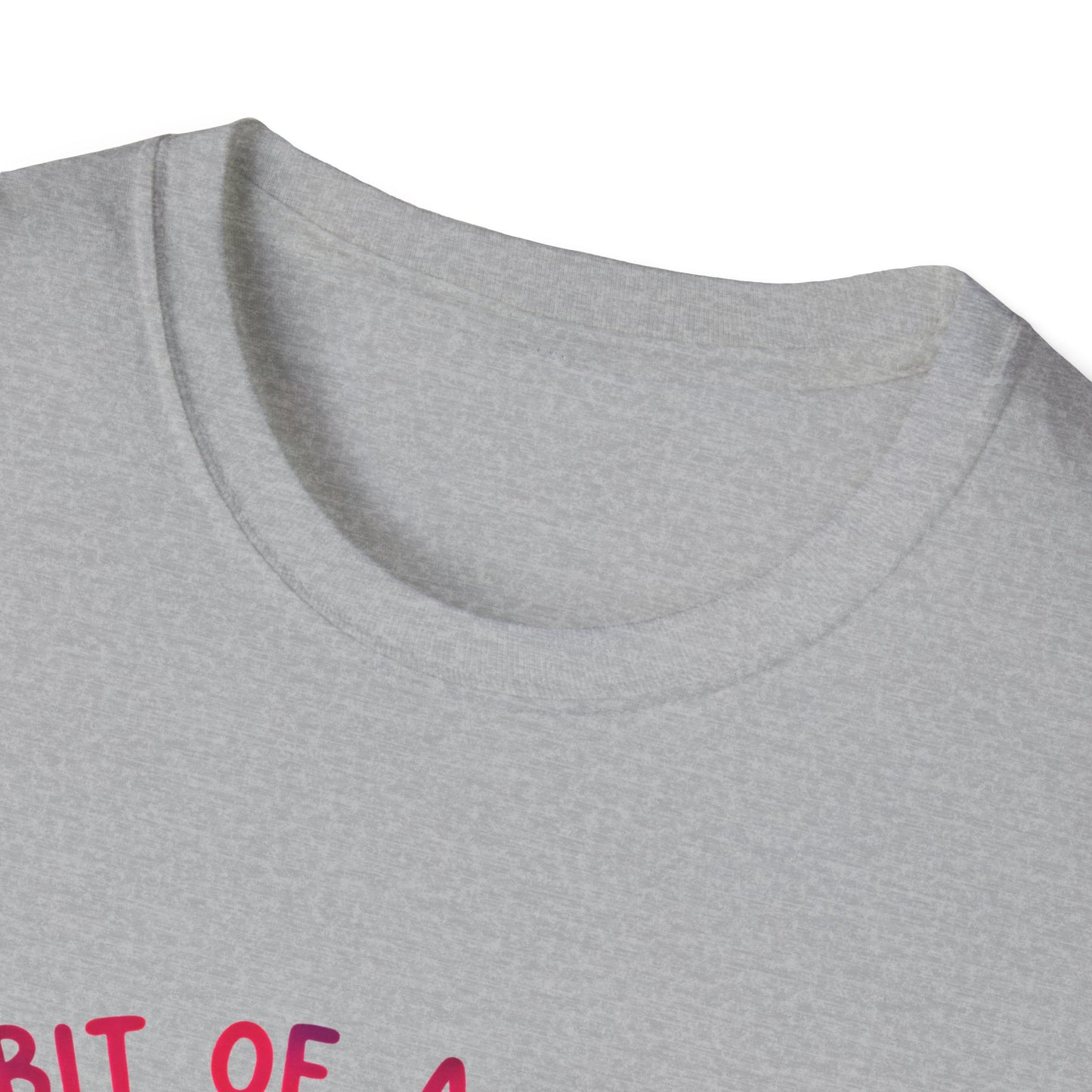 Bit of a Mess Unisex Softstyle T-Shirt, Cute Animal Graphic Tee, Perfect Gift for Pet Lovers, Casual Wear, Birthday Present, Floral Design