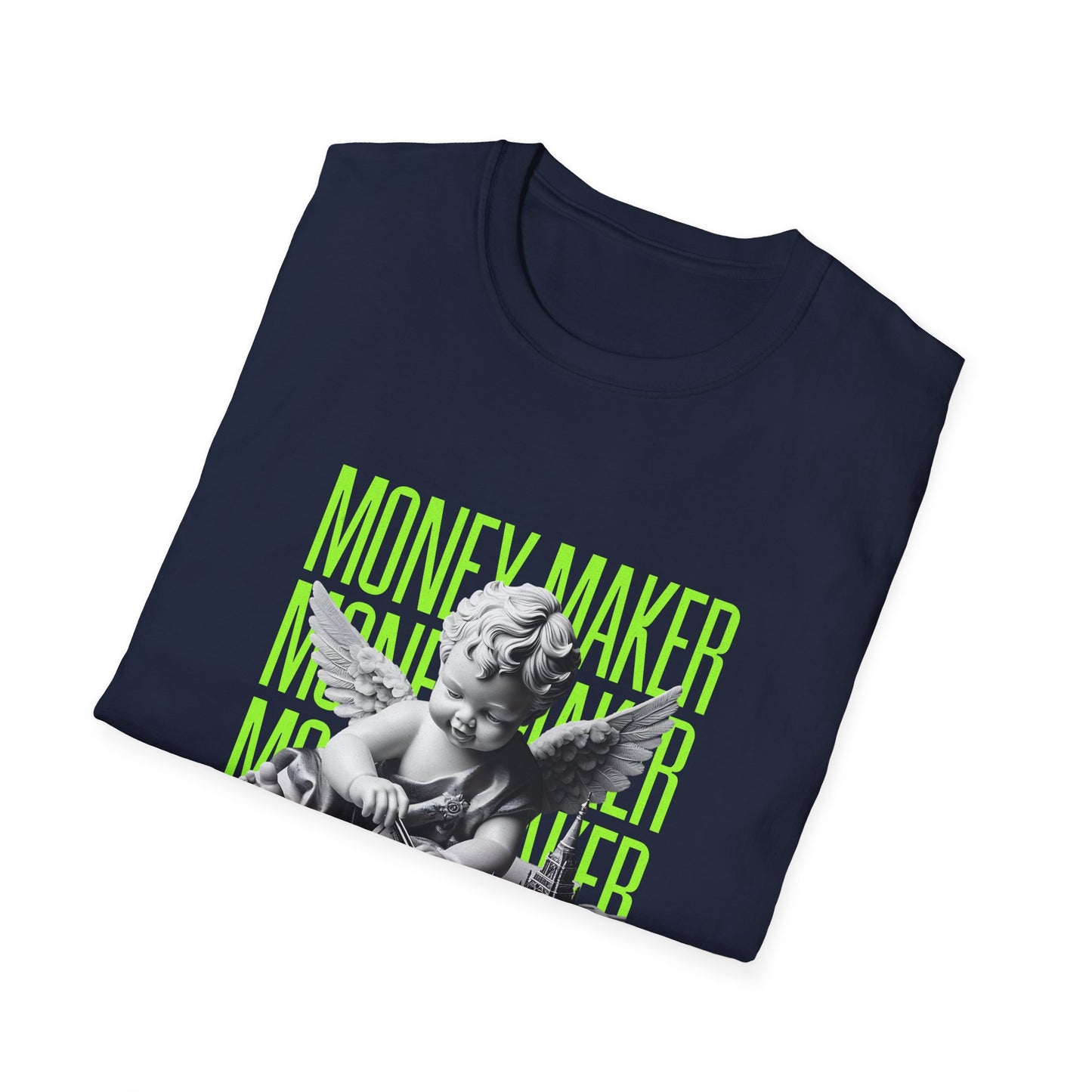 Trendy Unisex Softstyle T-Shirt with 'Money Maker' Design - Casual Wear, Unique Gift, Everyday Style, Cool Graphic Tee, Streetwear