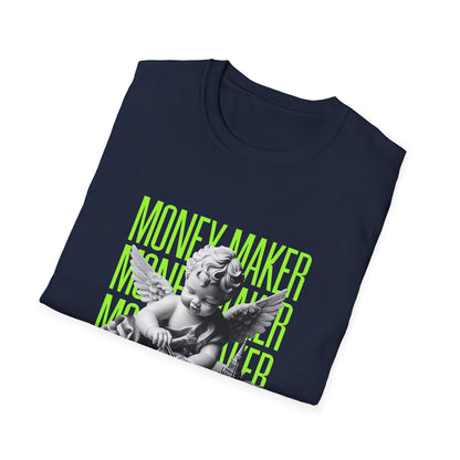 Trendy Unisex Softstyle T-Shirt with 'Money Maker' Design - Casual Wear, Unique Gift, Everyday Style, Cool Graphic Tee, Streetwear