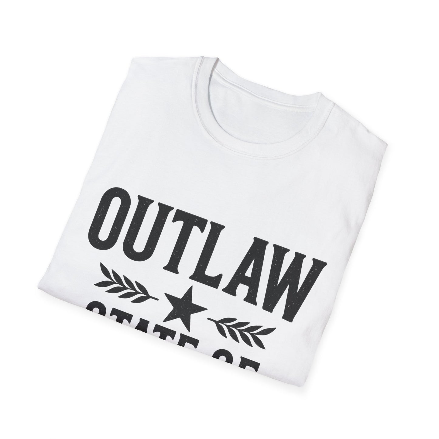 Unisex Outlaw State of Mind T-Shirt, Casual Tee, Gift for Rebels, Comfy Shirt, Festival Wear, Statement Apparel