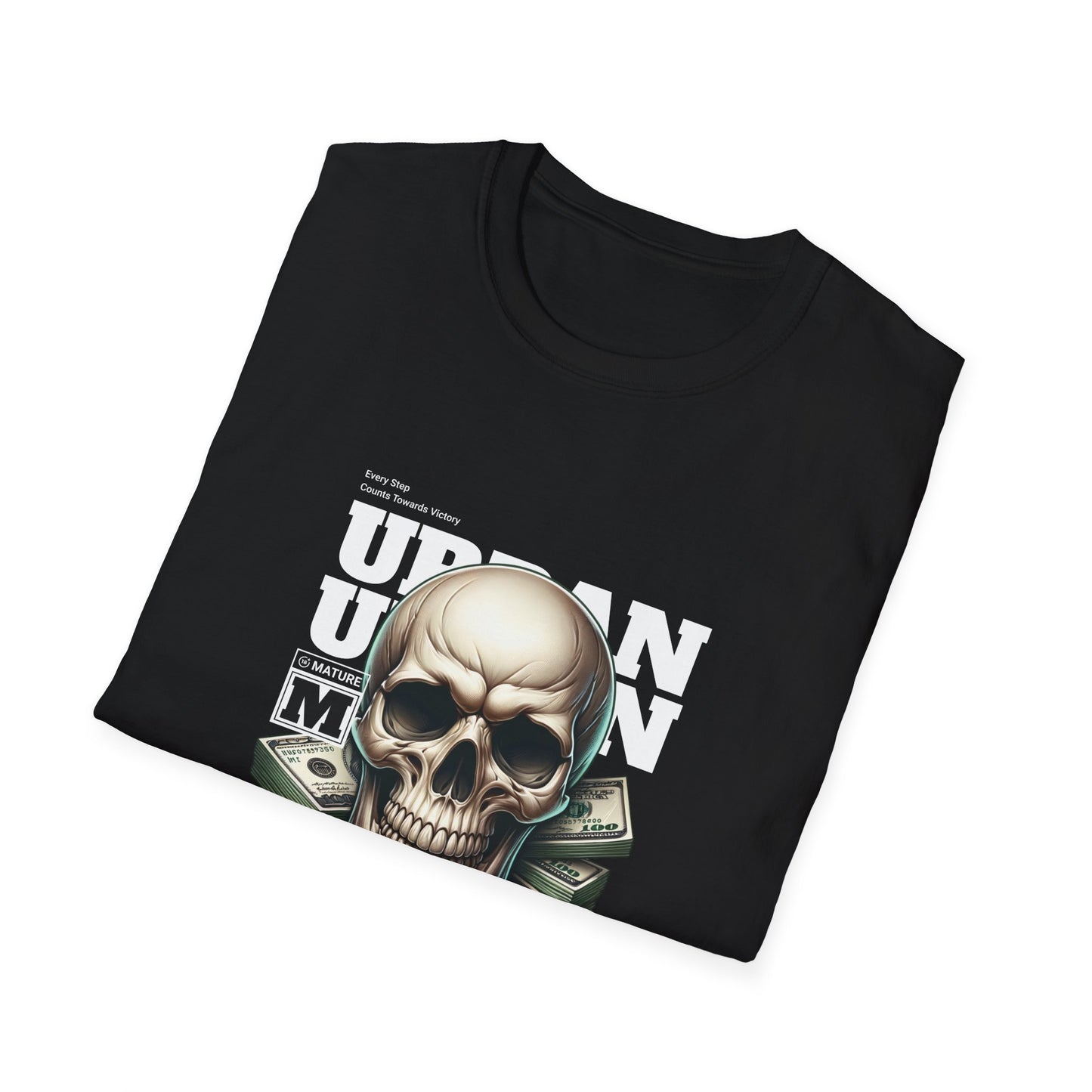 Urban Skull Graphic T-Shirt, Casual Style, Unisex Tee, Festival Wear, Gift for Friends, Streetwear, Halloween Fashion