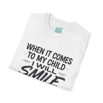 Humorous Parenting T-Shirt - "Smile in My Mugshot" - Gift for Moms, Funny Tee, Unisex Shirt, Casual Wear, Birthday Present