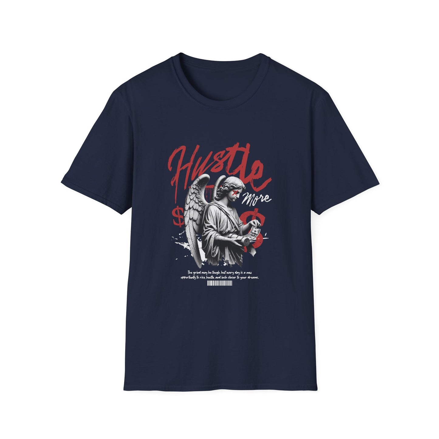 Hustle Unisex Softstyle T-Shirt - Motivational Tee for Entrepreneurs, Gifts for Graduates, Casual Wear, Street Style
