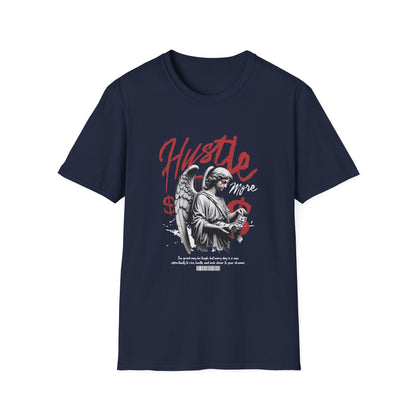 Hustle Unisex Softstyle T-Shirt - Motivational Tee for Entrepreneurs, Gifts for Graduates, Casual Wear, Street Style