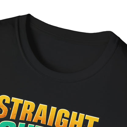 Straight Outta Patience Unisex T-Shirt - Funny Graphic Tee for Men and Women, Gift for Birthdays, Anniversaries, Casual Wear, Humor Fashion