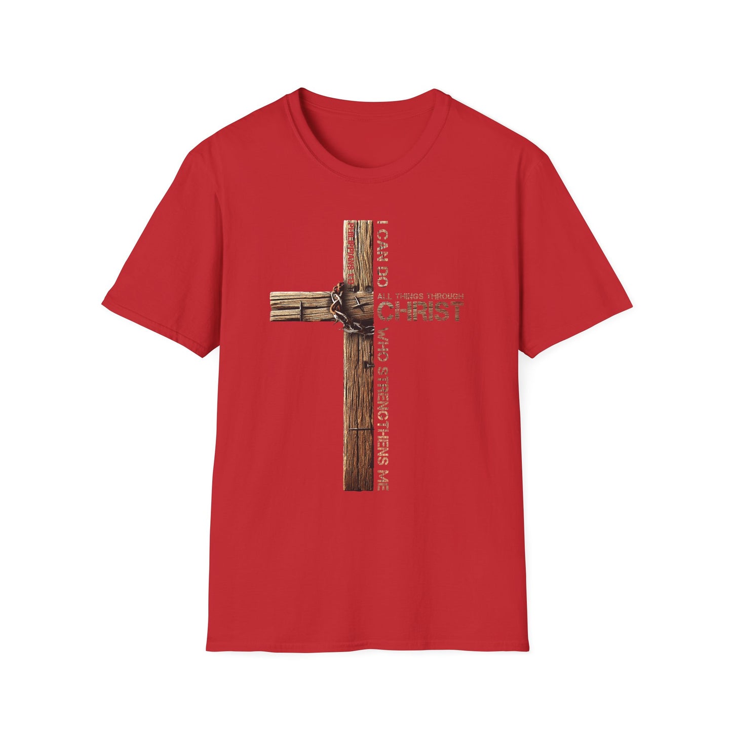 Faith-Inspired Unisex Softstyle T-Shirt, Christian Gift, Inspirational Tee, Casual Wear, Religious Apparel, Everyday Comfort