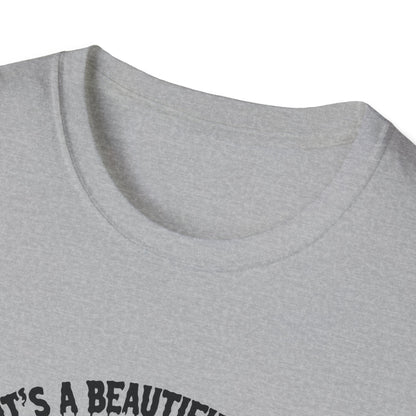 Skeleton Vibes T-Shirt - "It's a Beautiful Day to Leave Me Alone"