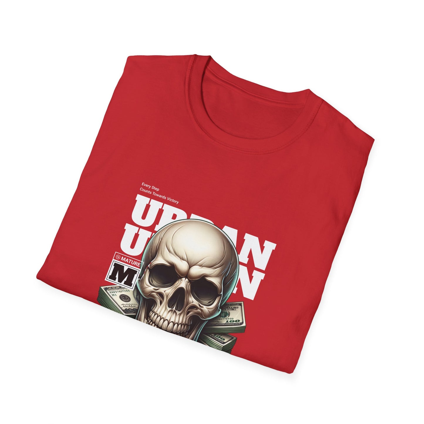 Urban Skull Graphic T-Shirt, Casual Style, Unisex Tee, Festival Wear, Gift for Friends, Streetwear, Halloween Fashion