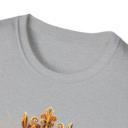 Christ is King Graphic T-Shirt, Faith-Based Tee, Unisex Softstyle Shirt, Christian Apparel, Inspirational Gift for Holidays