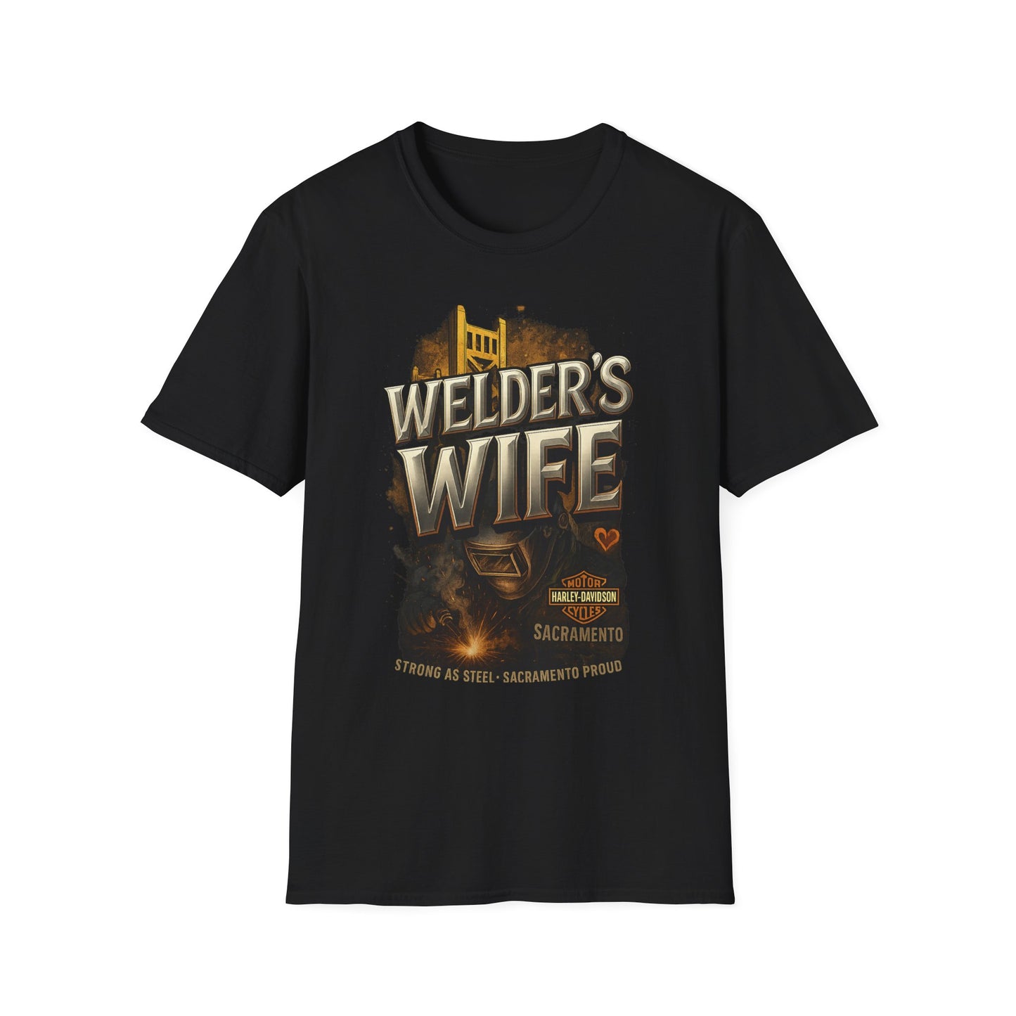 Welder's Wife Unisex T-Shirt, Celebratory Gift, Welding Family Shirt, Mother's Day, Birthday, Everyday Wear