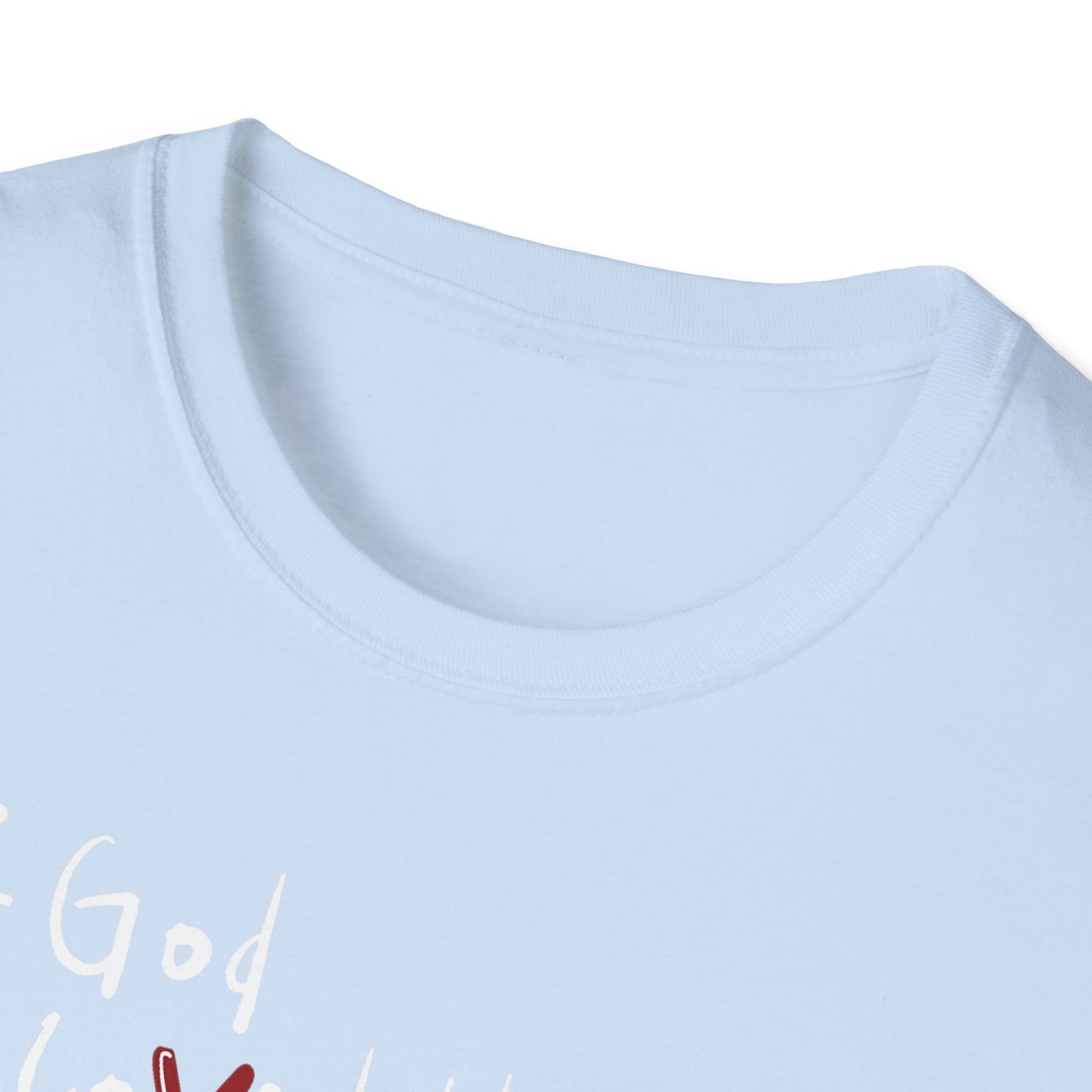 Faith-Inspired Unisex Softstyle T-Shirt - John 3:16 Love Graphic