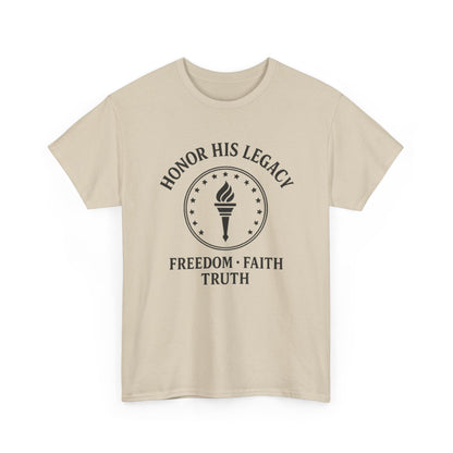 Unisex Tribute Tee - Honor His Legacy, In Memory of Loved Ones, Comfort Wear for Memorials, Faith-Based Apparel, Support Causes
