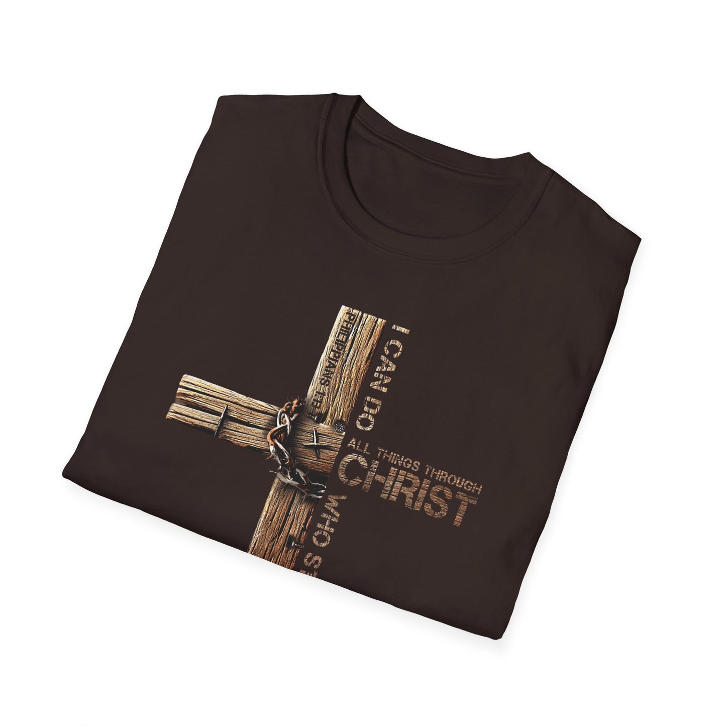 Faith-Inspired Unisex Softstyle T-Shirt, Christian Gift, Inspirational Tee, Casual Wear, Religious Apparel, Everyday Comfort