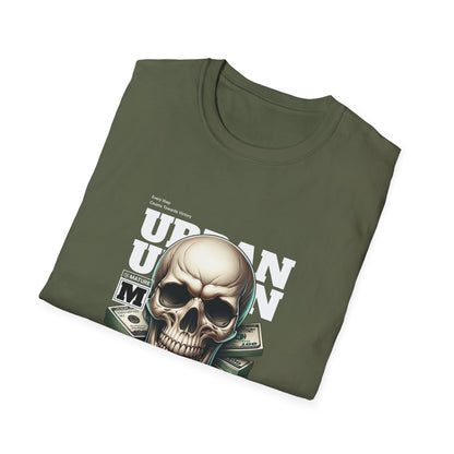 Urban Skull Graphic T-Shirt, Casual Style, Unisex Tee, Festival Wear, Gift for Friends, Streetwear, Halloween Fashion