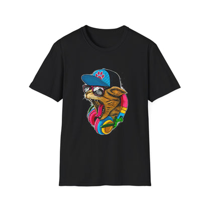 Colorful Cat Graphic Tee | Perfect for Animal Lovers, Summer Festivals, Casual Outfits, Gift Ideas, Streetwear Style