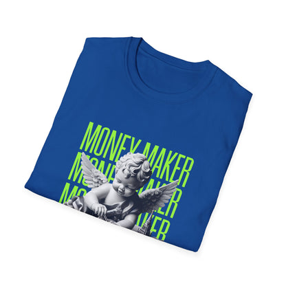 Trendy Unisex Softstyle T-Shirt with 'Money Maker' Design - Casual Wear, Unique Gift, Everyday Style, Cool Graphic Tee, Streetwear