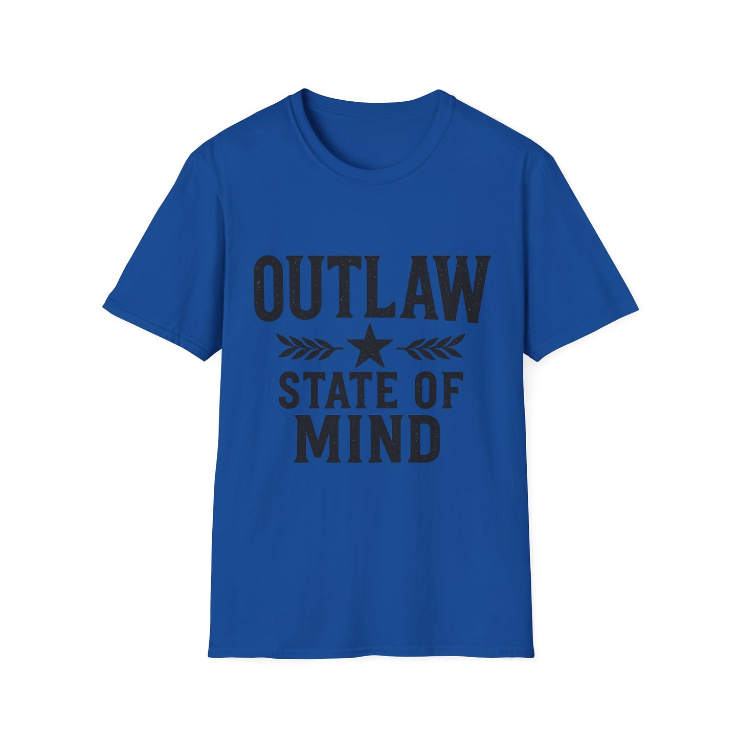 Unisex Outlaw State of Mind T-Shirt, Casual Tee, Gift for Rebels, Comfy Shirt, Festival Wear, Statement Apparel
