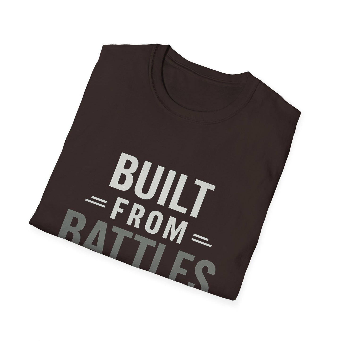 Resilient Spirit Unisex T-Shirt - Built from Battles Inspiration, Motivational Tee, Gift for Strength, Everyday Wear, Inspirational Apparel