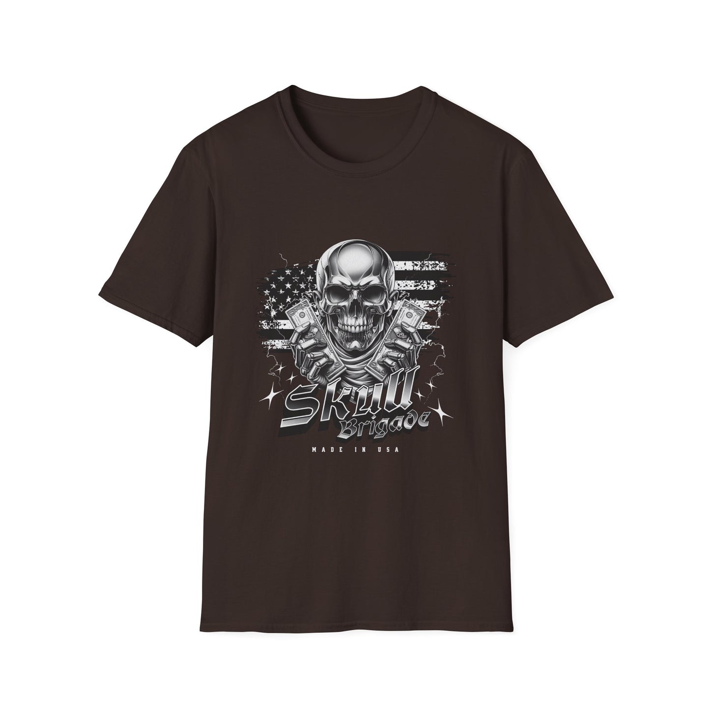 Skull Mage Unisex Softstyle T-Shirt | Cool Graphic Tee, Casual Wear, Gift for Him, Vintage Style, Music Festival