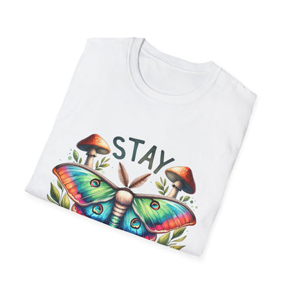 Stay Weird Unisex Softstyle T-Shirt - Fun Graphic Tee for Quirky Souls, Casual Wear, Gift for Birthday, Festival