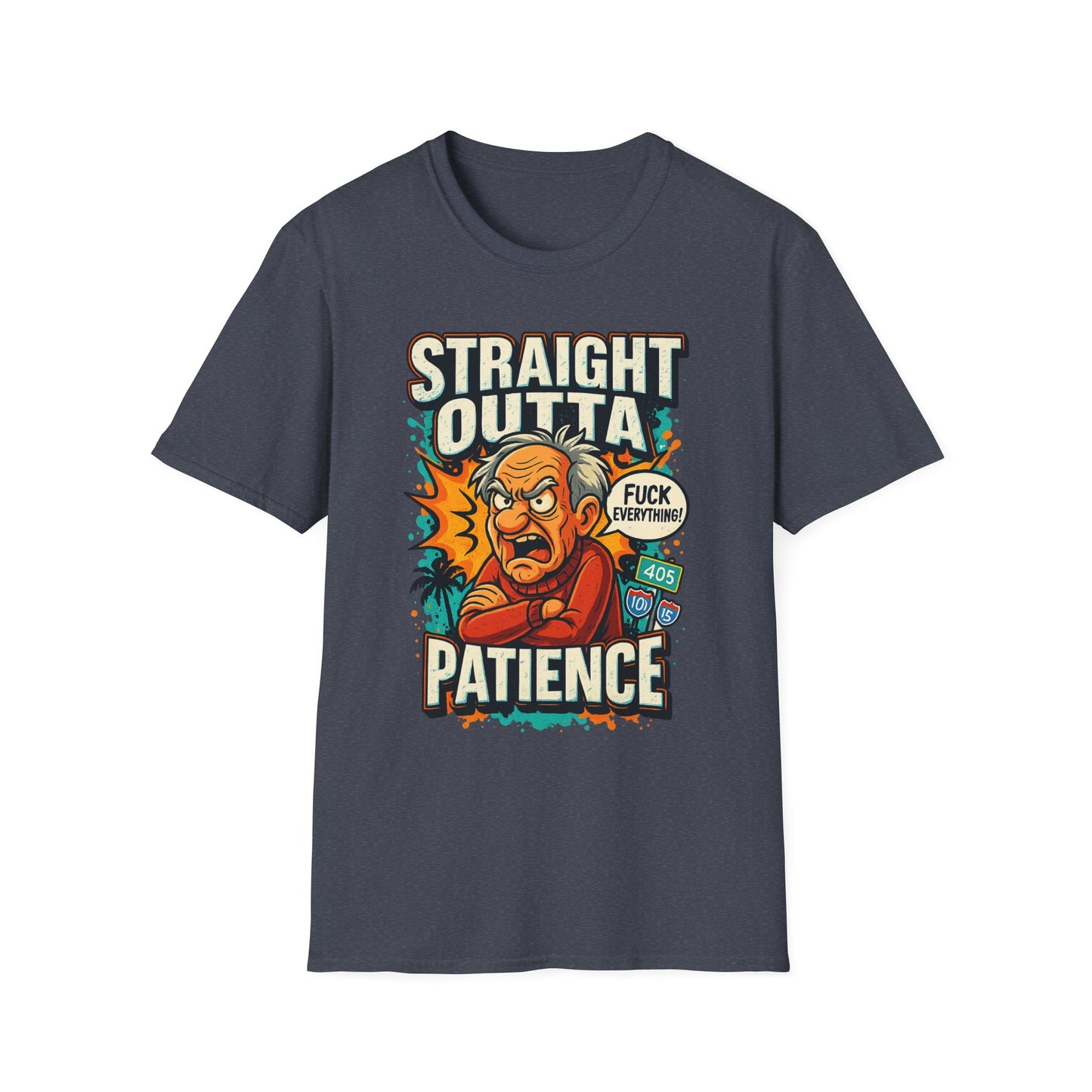 Unisex Graphic T-Shirt, Funny Quote Tee, Straight Outta Patience Shirt, Casual Wear, Gifts for Him/Her