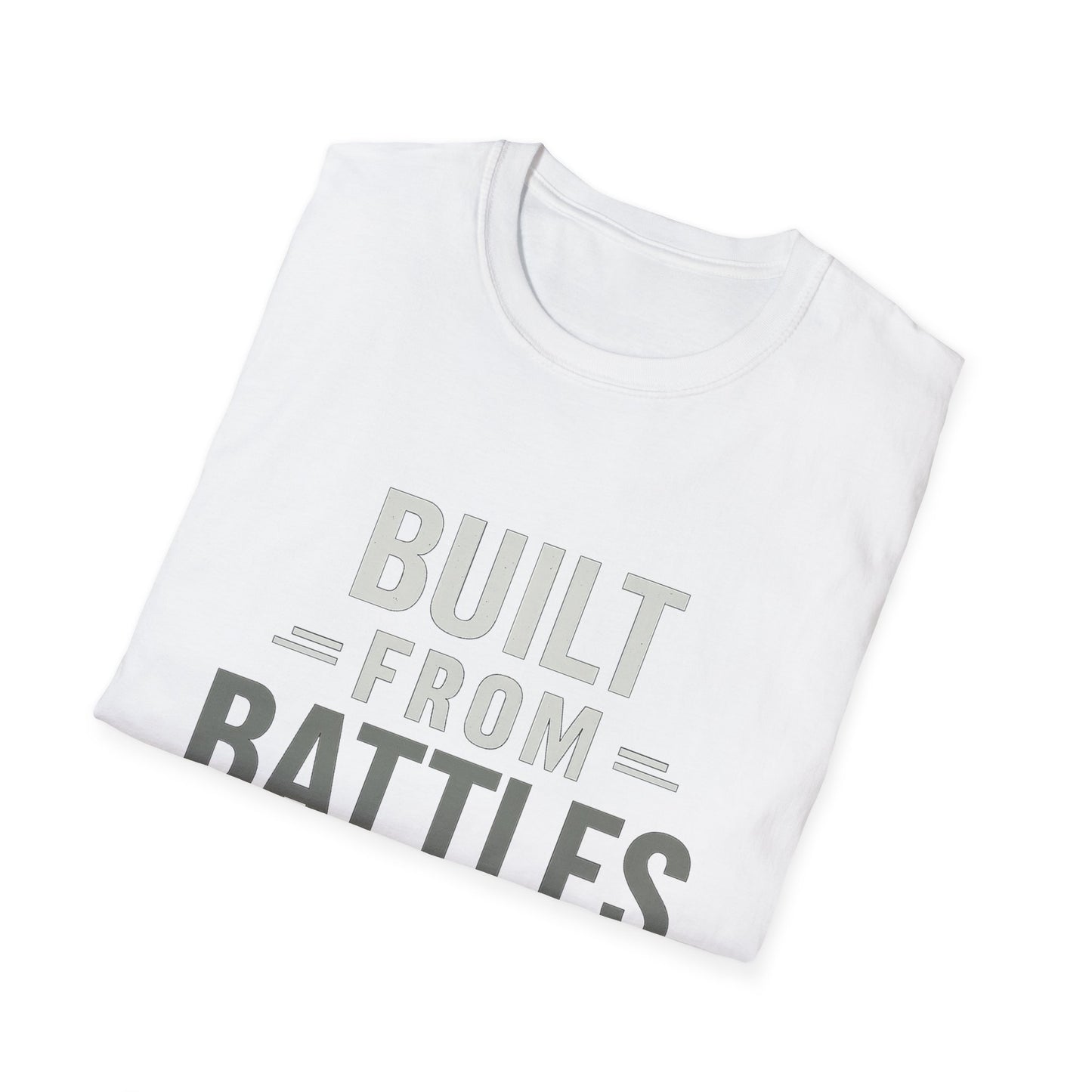 Resilient Spirit Unisex T-Shirt - Built from Battles Inspiration, Motivational Tee, Gift for Strength, Everyday Wear, Inspirational Apparel