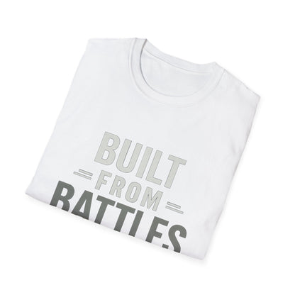 Resilient Spirit Unisex T-Shirt - Built from Battles Inspiration, Motivational Tee, Gift for Strength, Everyday Wear, Inspirational Apparel