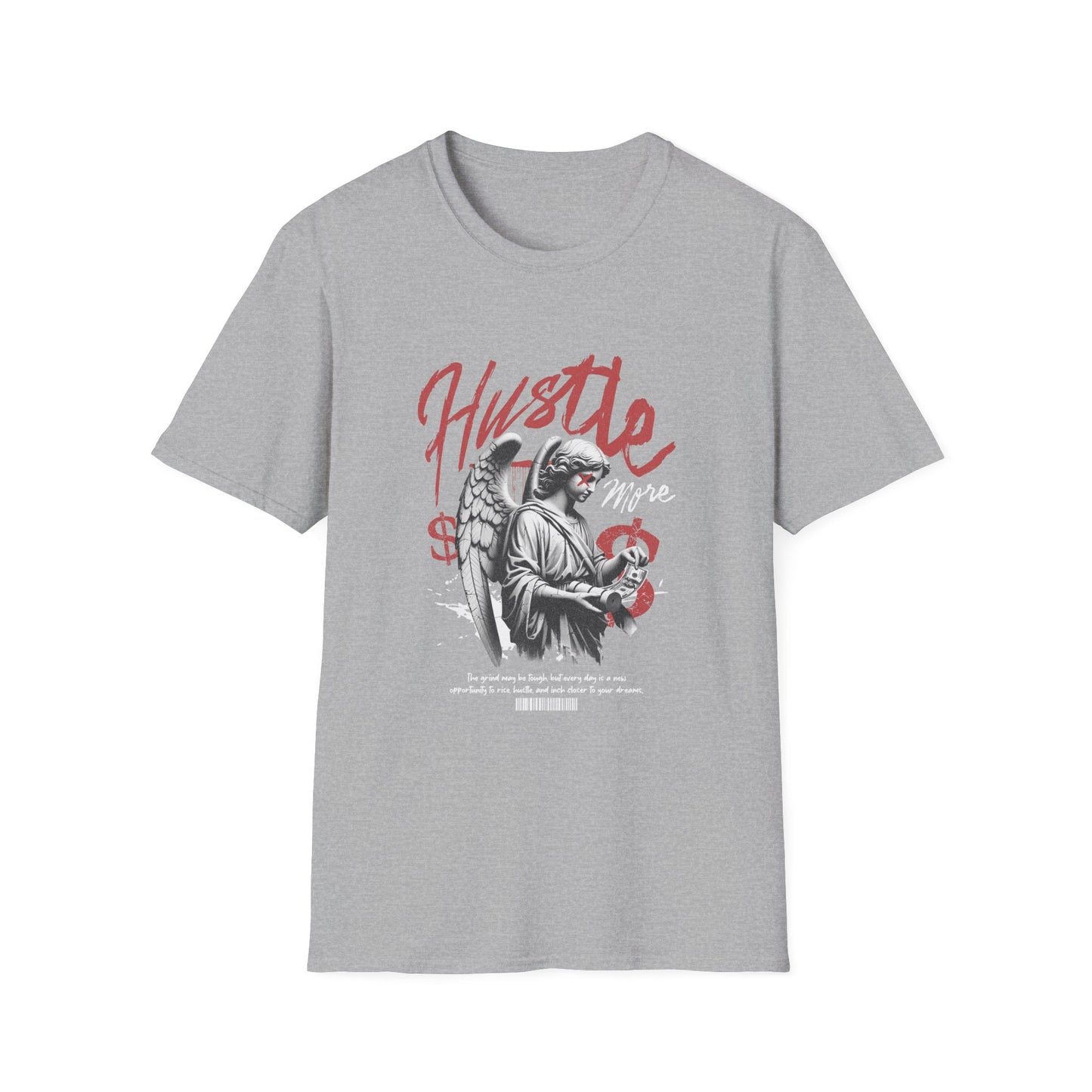 Hustle Unisex Softstyle T-Shirt - Motivational Tee for Entrepreneurs, Gifts for Graduates, Casual Wear, Street Style