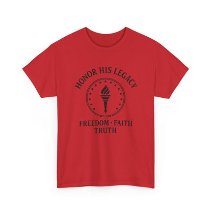 Unisex Tribute Tee - Honor His Legacy, In Memory of Loved Ones, Comfort Wear for Memorials, Faith-Based Apparel, Support Causes