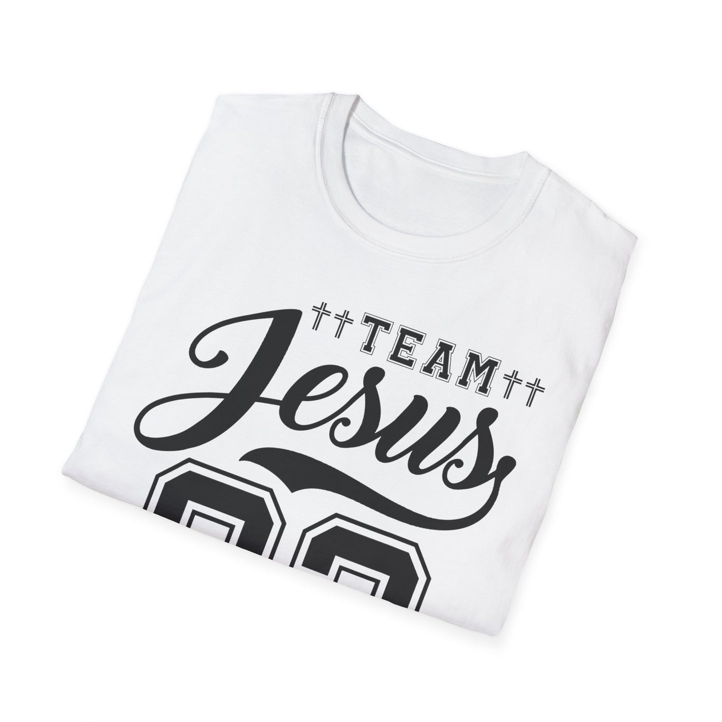 Team Jesus Unisex Softstyle T-Shirt - Faith Hope Love Graphic Tee, Christian Apparel, Church Event Wear, Gift for Believers, [...]