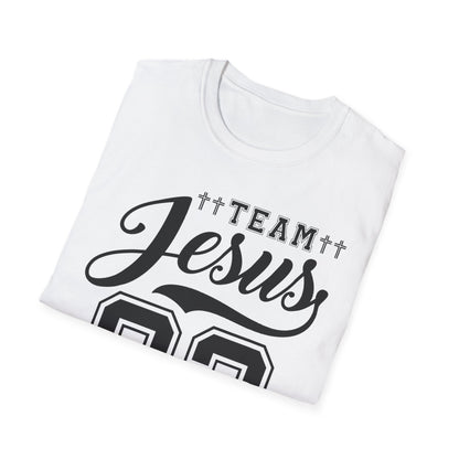 Team Jesus Unisex Softstyle T-Shirt - Faith Hope Love Graphic Tee, Christian Apparel, Church Event Wear, Gift for Believers, [...]