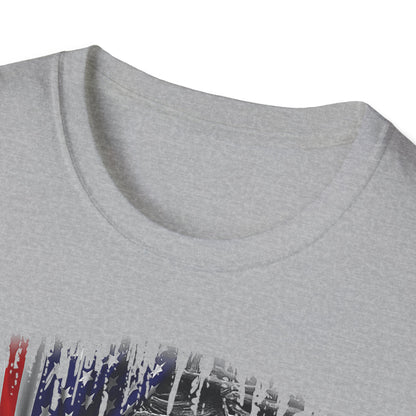 Patriotic Graphic T-Shirt - Unisex Softstyle Tee, Faith-Inspired Apparel, 4th of July, Memorial Day, Inspirational Gift