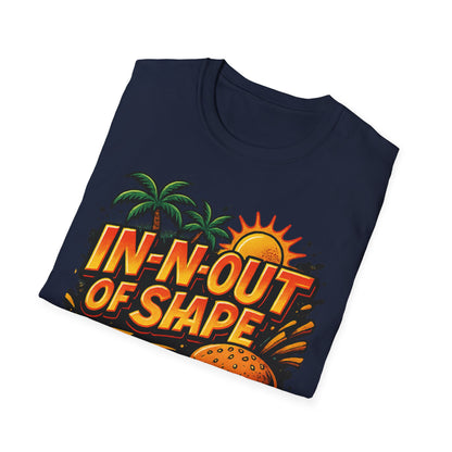 In-N-Out of Shape T-Shirt, Fun Graphic Tee, Perfect Gift for Food Lovers, Casual Wear, Summer Style