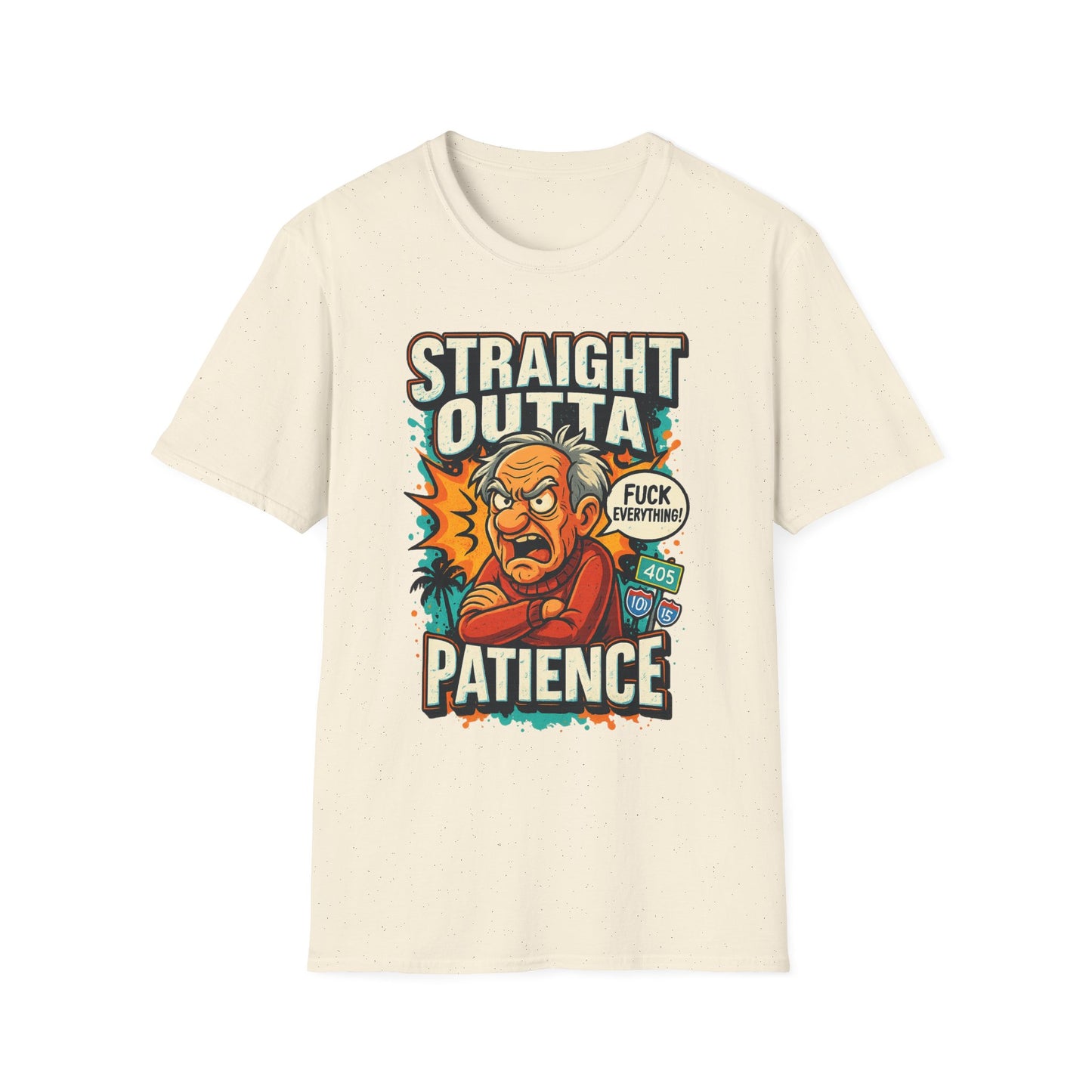 Unisex Graphic T-Shirt, Funny Quote Tee, Straight Outta Patience Shirt, Casual Wear, Gifts for Him/Her