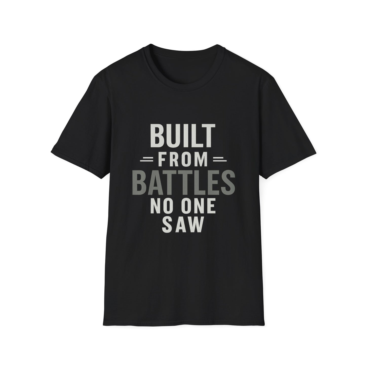 Resilient Spirit Unisex T-Shirt - Built from Battles Inspiration, Motivational Tee, Gift for Strength, Everyday Wear, Inspirational Apparel