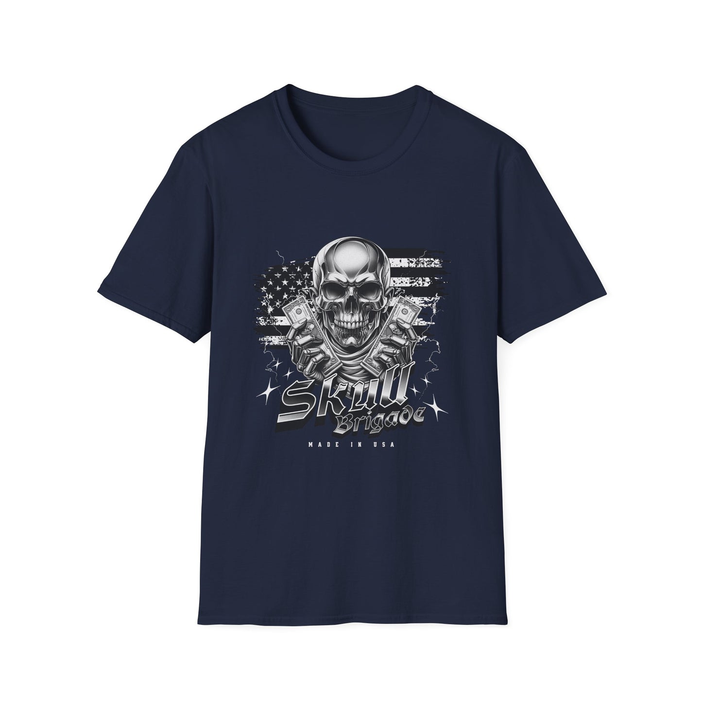Skull Mage Unisex Softstyle T-Shirt | Cool Graphic Tee, Casual Wear, Gift for Him, Vintage Style, Music Festival