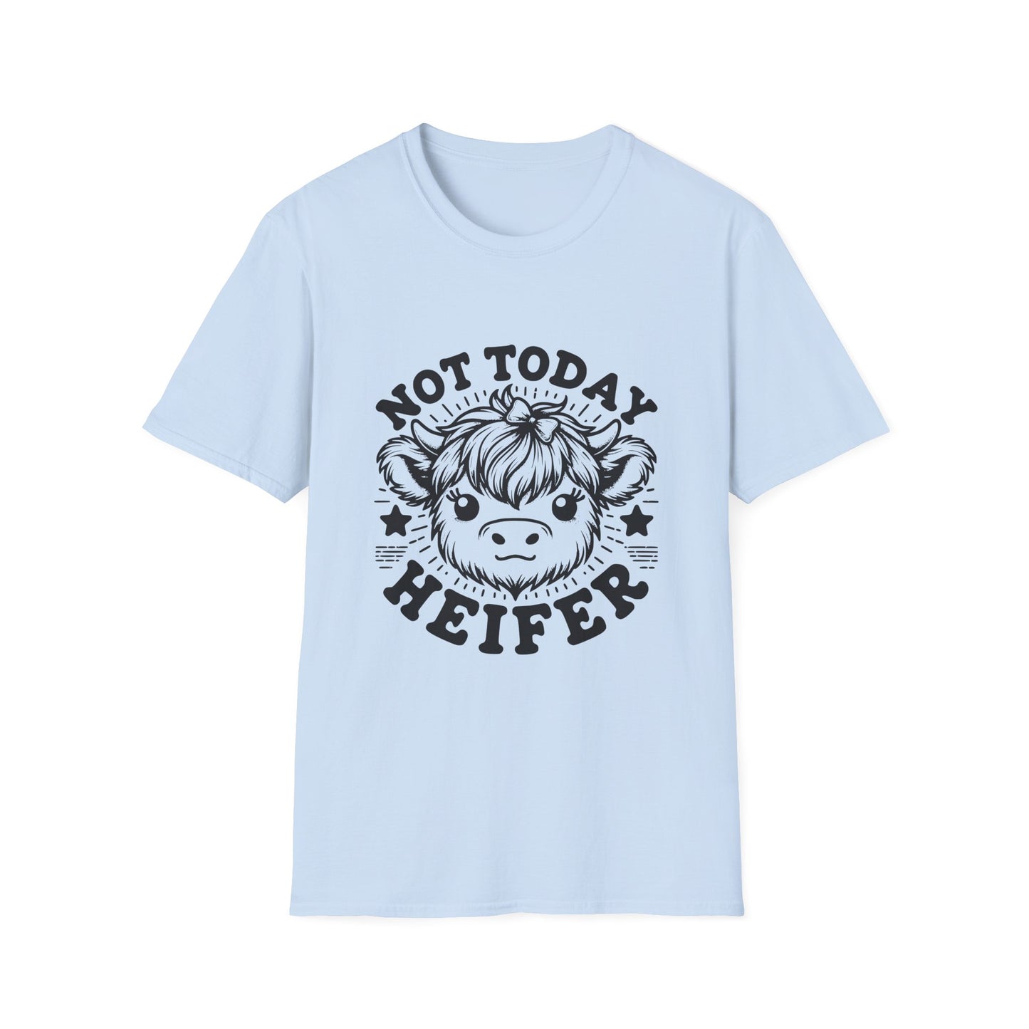 Funny Cow Graphic T-Shirt for Animal Lovers, Casual Wear, Gift for Friends, Farm-Themed Apparel, Perfect for Birthdays, Unisex Softstyle Tee