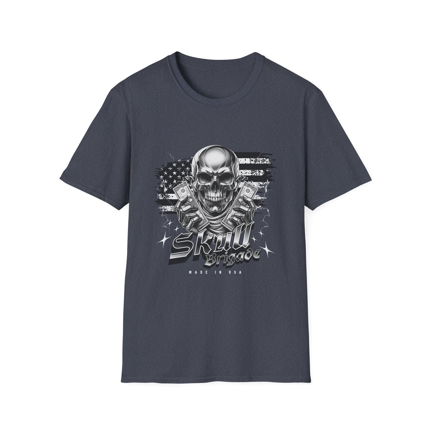 Skull Mage Unisex Softstyle T-Shirt | Cool Graphic Tee, Casual Wear, Gift for Him, Vintage Style, Music Festival