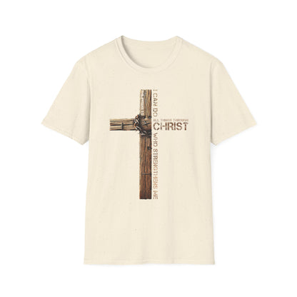 Faith-Inspired Unisex Softstyle T-Shirt, Christian Gift, Inspirational Tee, Casual Wear, Religious Apparel, Everyday Comfort