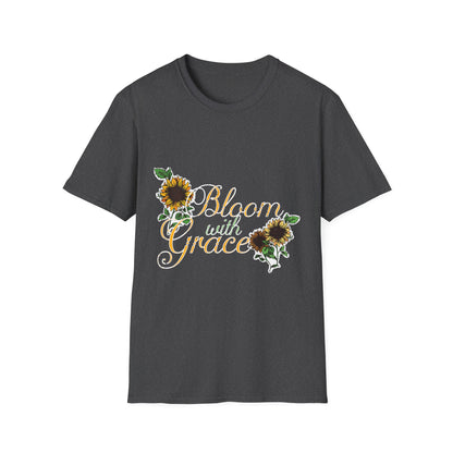 Bloom with Grace Sunflower T-Shirt for Nature Lovers