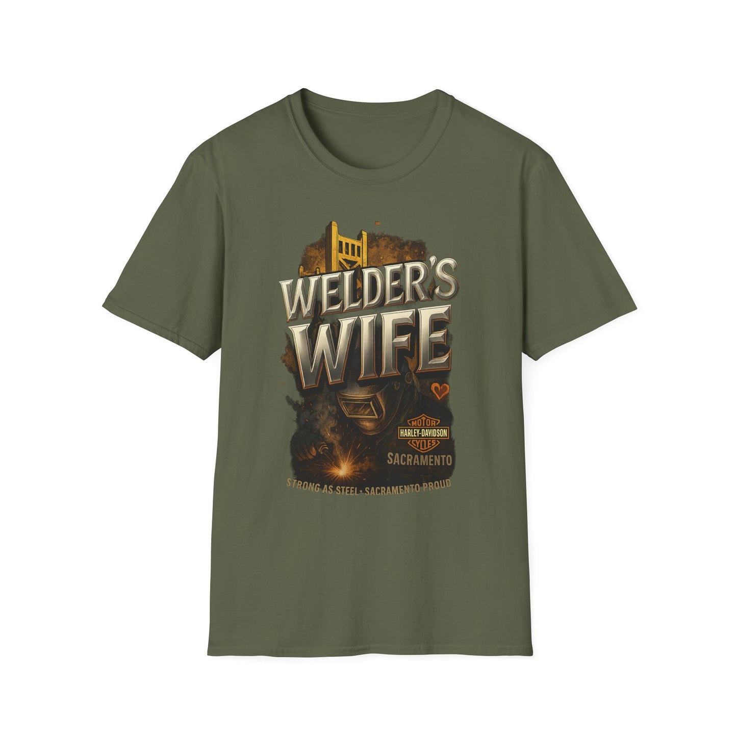 Welder's Wife Unisex T-Shirt, Celebratory Gift, Welding Family Shirt, Mother's Day, Birthday, Everyday Wear