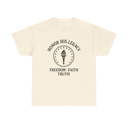 Unisex Tribute Tee - Honor His Legacy, In Memory of Loved Ones, Comfort Wear for Memorials, Faith-Based Apparel, Support Causes