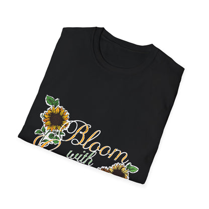 Bloom with Grace Sunflower T-Shirt for Nature Lovers