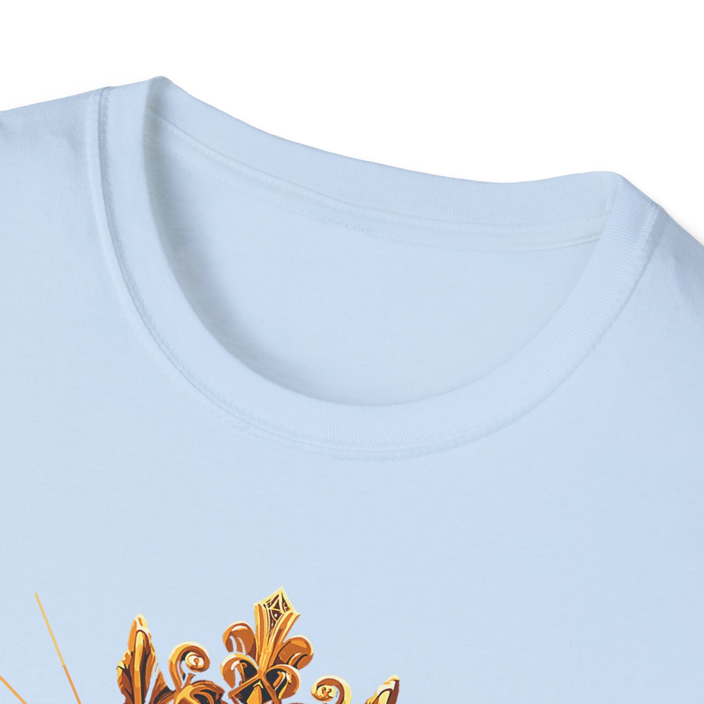 Christ is King Graphic T-Shirt, Faith-Based Tee, Unisex Softstyle Shirt, Christian Apparel, Inspirational Gift for Holidays