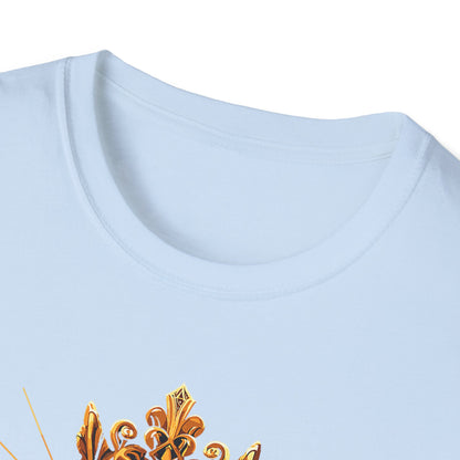 Christ is King Graphic T-Shirt, Faith-Based Tee, Unisex Softstyle Shirt, Christian Apparel, Inspirational Gift for Holidays