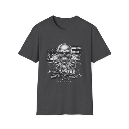 Skull Mage Unisex Softstyle T-Shirt | Cool Graphic Tee, Casual Wear, Gift for Him, Vintage Style, Music Festival