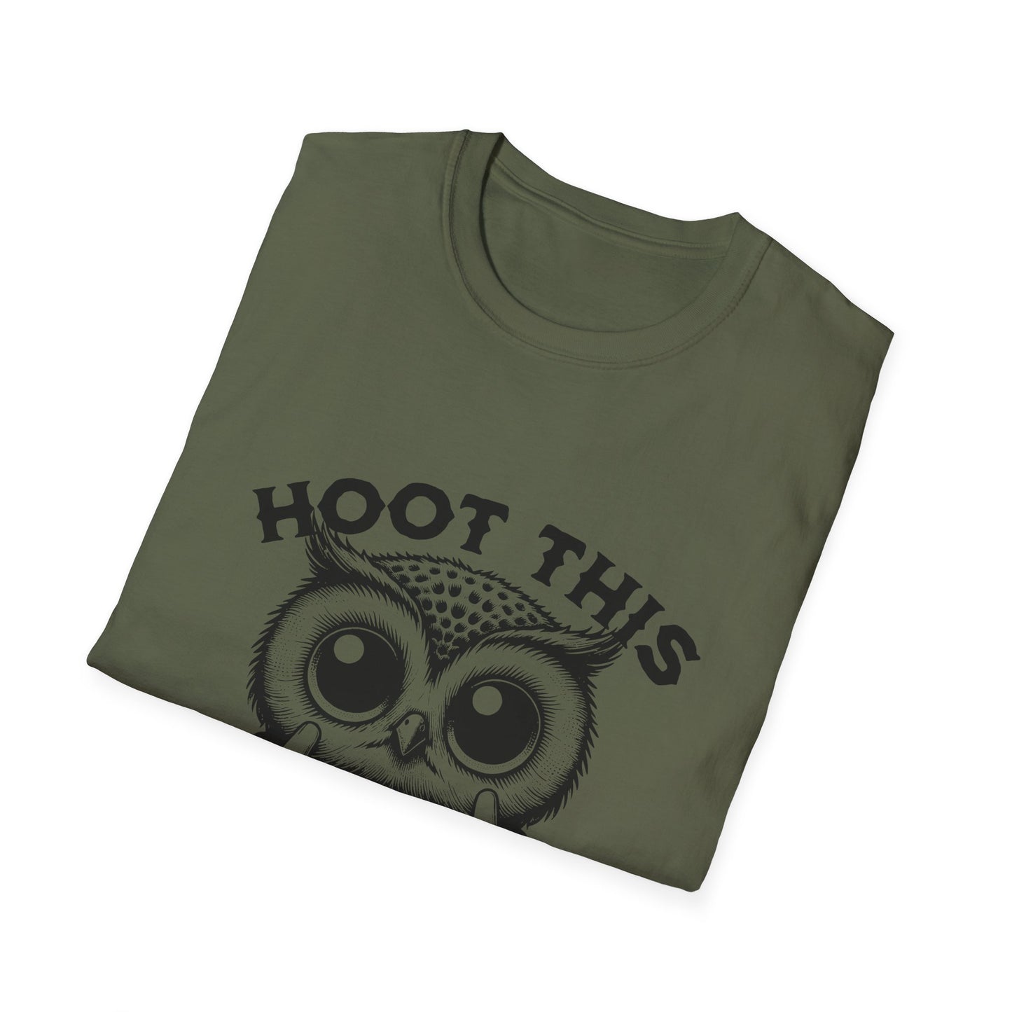Hoot This Owl Graphic T-Shirt, Funny Tee for Animal Lovers, Gift for Birthdays, Casual Wear, Unisex Humor Shirt