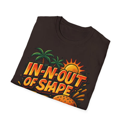 In-N-Out of Shape T-Shirt, Fun Graphic Tee, Perfect Gift for Food Lovers, Casual Wear, Summer Style