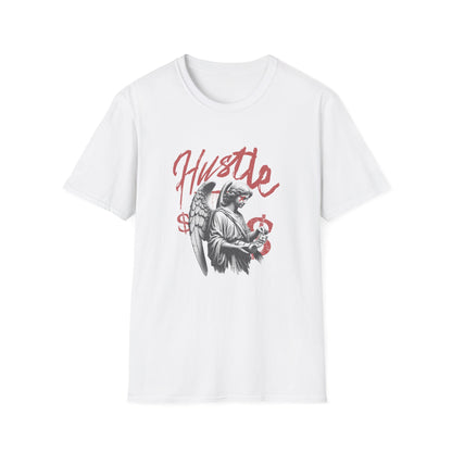 Hustle Unisex Softstyle T-Shirt - Motivational Tee for Entrepreneurs, Gifts for Graduates, Casual Wear, Street Style